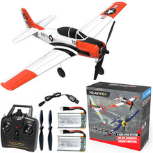 Load image into Gallery viewer, Volantex 761-9 RC Airplane 2.4Ghz 4 Channel Remote Control，with Aileron T28 Trojan Parkflyer RC Aircraft Plane，Ready to Fly with Xpilot Stabilization System,One-Key Aerobatic，Perfect for Beginners