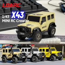 Load image into Gallery viewer, LDARC X43 Crawler RC Car 1:43 Simulation Full Time 4WD Remote Control Mini Climbing Vehicle Toy Off Roader