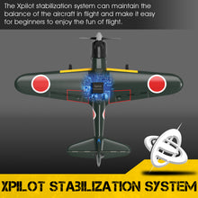 Load image into Gallery viewer, VOLANTEXRC RC Plane 4-CH Remote Control Airplane Ready to Fly Zero Fighter 400 Radio Controlled Aircraft for Beginners with Xpilot Stabilization System, One Key Aerobatic (761-15 RTF)