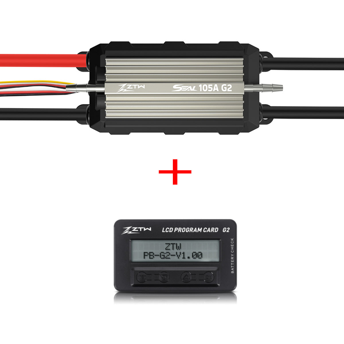 ZTW 32-Bit Seal G2 90A/105A/130A ESC 3-8S With SBEC 6V/7.4V/8.4V 8A Waterproof Bidirectional Speed Controller For RC Racing Boat