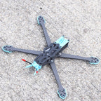 APEX 7 inch Carbon Fiber Quadcopter Frame Drone Rack Body Shell 5.0mm Arm For APEX FPV Freestyle RC Racing Drone - CaptainRC