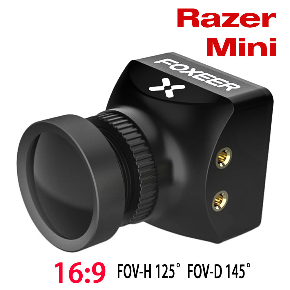 Foxeer Razer Mini HD 5MP 2.1mm M12 Lens 1200TVL Standard FPV Camera 4:3 16:9 NTSC/PAL Switchable 4ms Latency Camera - CaptainRC