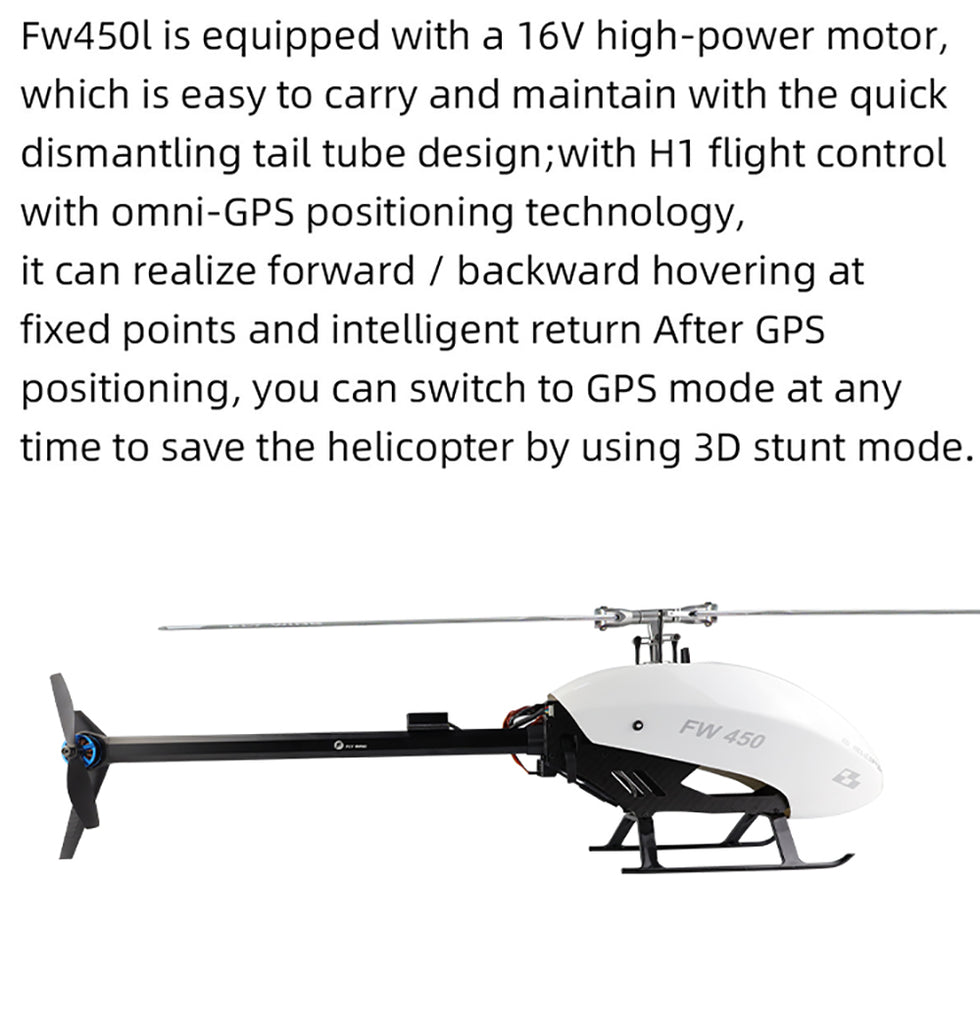 Fly Wing FW450L RC Helicopters