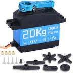 DiamondHobby 20KG Waterproof Digital Servo 8.4V High Torque Metal Coreless Motor Stainless Steel Gear for RC Car,Robotic DIY,Off-Road Buggy,Crawler Truck - CaptainRC
