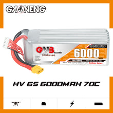 Load image into Gallery viewer, GNB GAONENG HV 6000mah 6S 22.8V 70C XT60 Connector RC LiPo Battery for RC Car Drone RC Boat Soft Pack