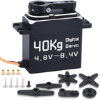 DiamondHobby 40KG Waterproof Digital Servo 8.4V High Torque Full Metal Brushless Motor Stainless Steel Gear for RC Car,Robotic DIY,Off-Road Buggy,Crawler Truck - CaptainRC