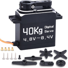 Cargar imagen en el visor de la galería, DiamondHobby 40KG Waterproof Digital Servo 8.4V High Torque Full Metal Brushless Motor Stainless Steel Gear for RC Car,Robotic DIY,Off-Road Buggy,Crawler Truck