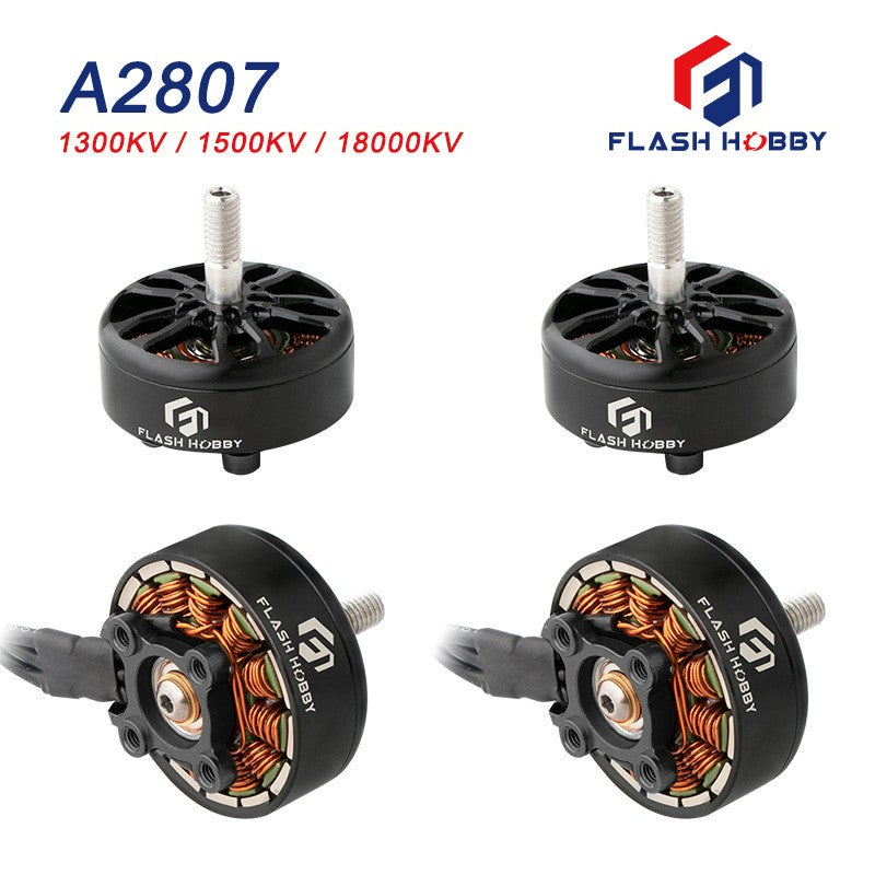 4PCS FLASHHOBBY A2807 2807 6S 1300KV 5S 1500KV 4S 1800KV Brushless Motor for FPV Freestyle 7inch Long Range LR7 Drone Model