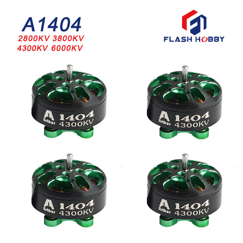 4PCS Arthur A1404 2800kv 3800kv 4300kv 6000kv 3-6S Cinematic Brushless Motor for RC FPV Racing - CaptainRC
