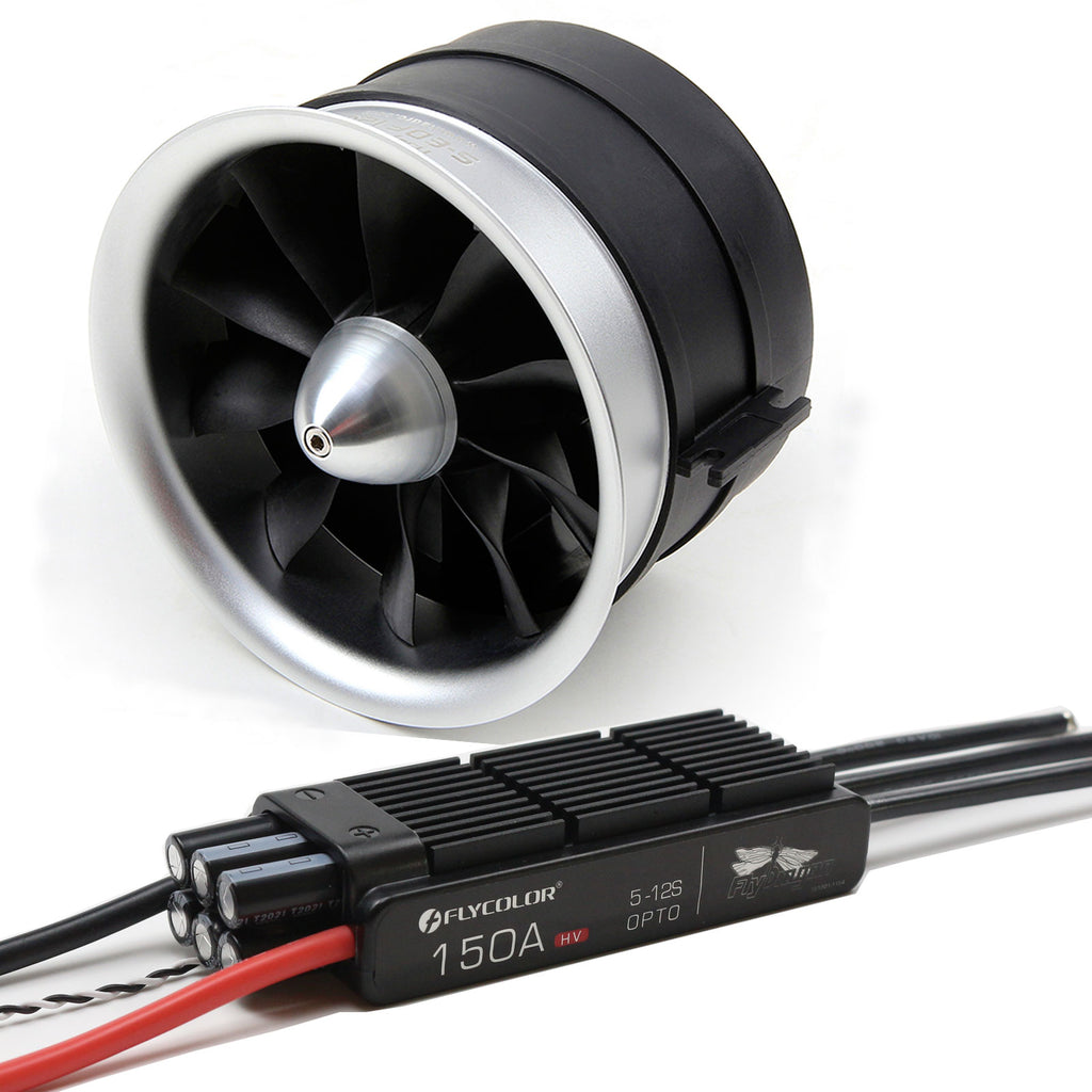 HSDJETS 120mm EDF With 150A ESC Semimetallic-Electric Ducted Fan