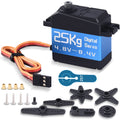 DiamondHobby 25KG Waterproof Digital Servo 8.4V High Torque Metal Coreless Motor Stainless Steel Gear for RC Car,Robotic DIY,Off-Road Buggy,Crawler Truck - CaptainRC