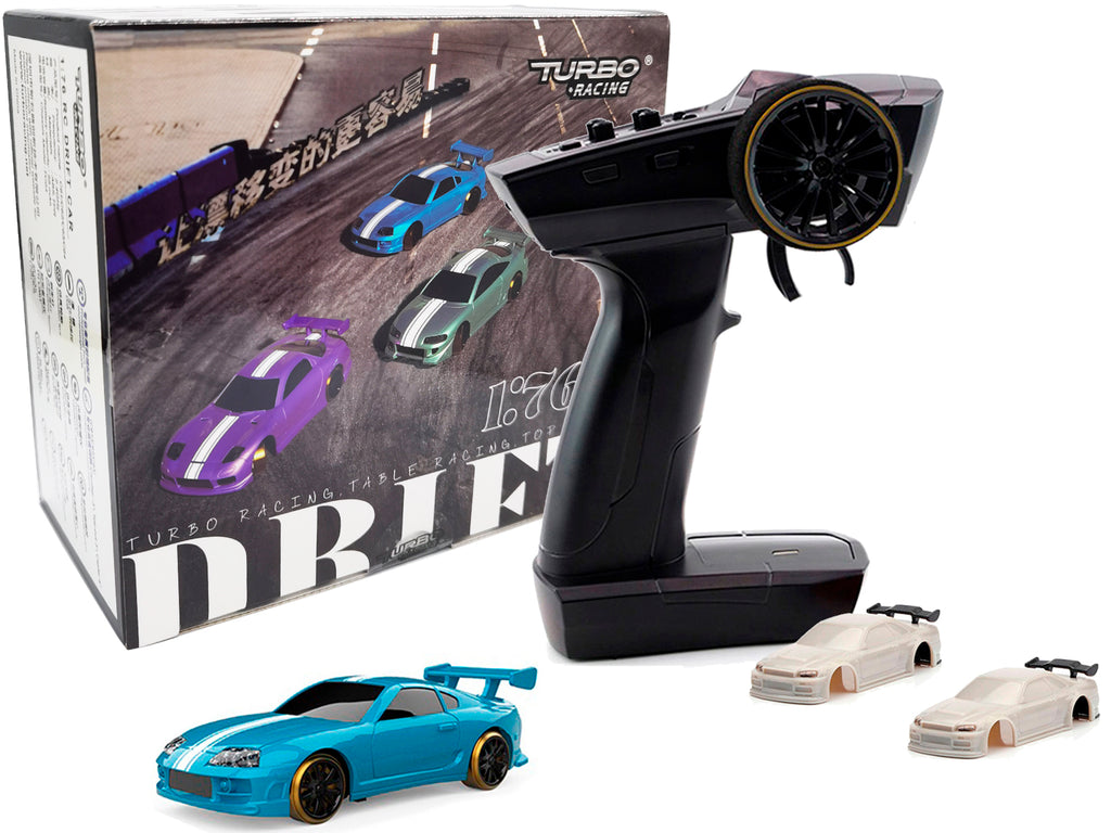 Turbo Racing C63 1:76 Scale Drift RC Car(Lake Blue)