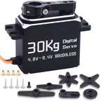 DiamondHobby 30KG Waterproof Digital Servo 8.4V High Torque Full Metal Brushless Motor Stainless Steel Gear for RC Car,Robotic DIY,Off-Road Buggy,Crawler Truck - CaptainRC