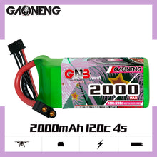 Load image into Gallery viewer, GAONENG GNB 2000MAH 14.8V 4S 120C XT60 RC LiPo Battery Drone FPV Free Style Long Range