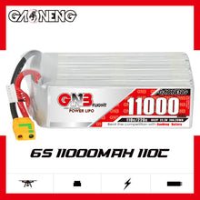 Carica l&#39;immagine nel visualizzatore di Gallery, GAONENG GNB 11AH 11000MAH 6S 22.2V 110C 220C XT90 RC LiPo Battery Helicopters Large Scale Airplane Drone