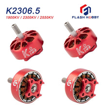 Carregar imagem no visualizador da galeria, 4PCS FLASHHOBBY KING K2306.5,2306 2550KV 2-4S/2300KV 2-4S/ 1900KV 3-6S Brushless Motor for RC FPV Freestyle Drones DIY Parts