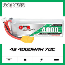 Load image into Gallery viewer, GNB GAONENG 4000mah 4S 14.8V 70C 140C XT90 RC LiPo battery High Discharge C rating Performance Helicopter Drone Boat Car