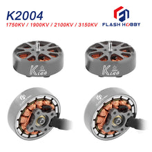 Carregar imagem no visualizador da galeria, 4PCS FLASHHOBBY KING K2004 3150KV 2100KV 1900KV 1750KV 3-6S Brushless Motor