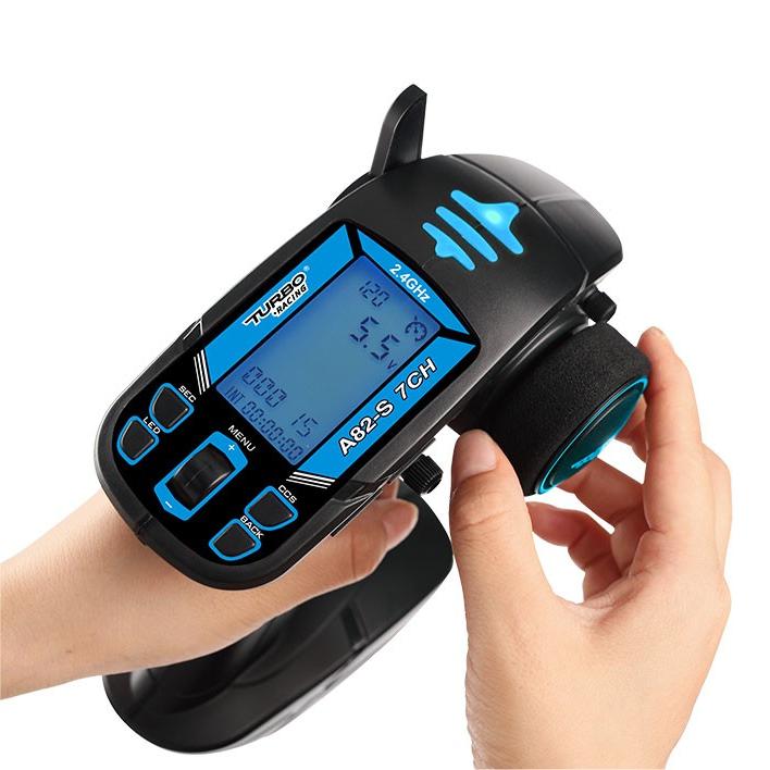 Turboracing A82-S 2.4GHz 6-7CH RC Transmitter – V3.1/VT System, 120m Range (CE/FCC)