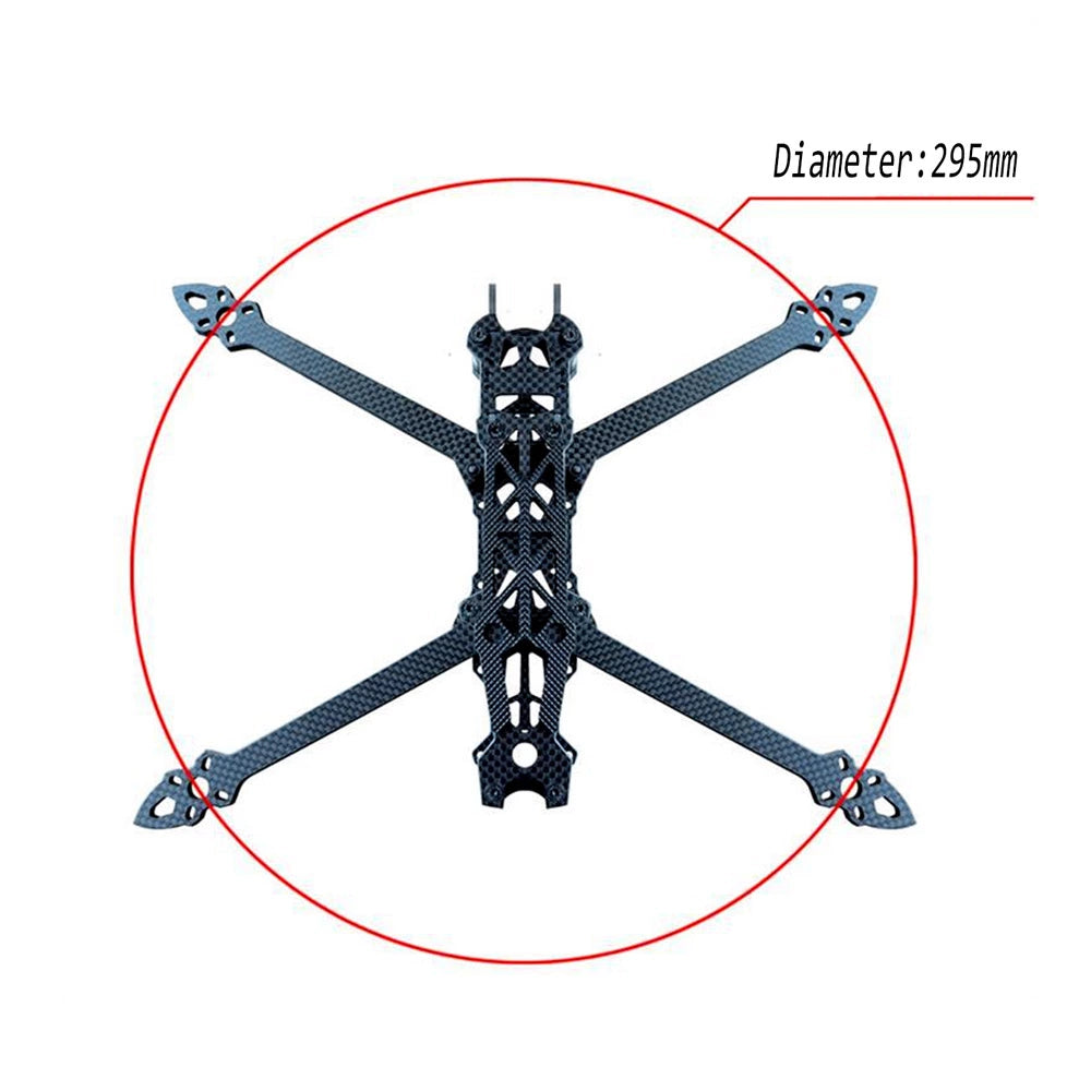 Mark4 7" FPV Frame - 295mm Wheelbase, 5mm Arms, 3K Carbon Fiber