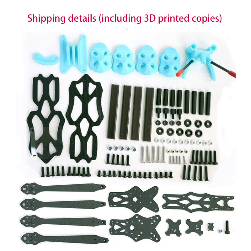 APEX 7 inch Carbon Fiber Quadcopter Frame Drone Rack Body Shell 5.0mm Arm For APEX FPV Freestyle RC Racing Drone - CaptainRC