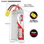 GAONENG GNB 9000MAH 4S 14.8V 110C 220C XT90 Anti Spark RC LiPo Battery for Car Boat Drone RC Hobbies - CaptainRC