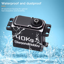 Carregar imagem no visualizador da galeria, DiamondHobby 40KG Waterproof Digital Servo 8.4V High Torque Full Metal Brushless Motor Stainless Steel Gear for RC Car,Robotic DIY,Off-Road Buggy,Crawler Truck