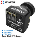 Foxeer Razer Mini HD 5MP 2.1mm M12 Lens 1200TVL Standard FPV Camera 4:3 16:9 NTSC/PAL Switchable 4ms Latency Camera - CaptainRC