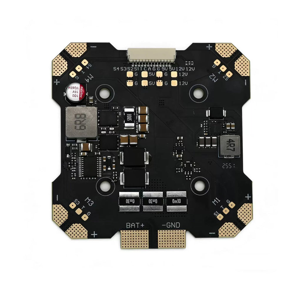 PDB X4 Power Distribution Board| 3-14S LiPo, 5V/12V BEC, 30.5x30.5mm Mount