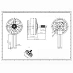 4pcs 3008-01 1150KV brushless Motor 6s for QAV FPV Racing Drone Quadcopter - CaptainRC