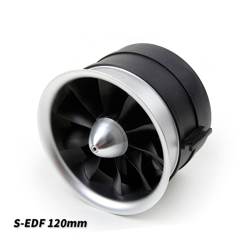HSDJETS 120mm EDF With 150A ESC Semimetallic-Electric Ducted Fan 12S 640KV 8.6kg thrust for RC Airplane