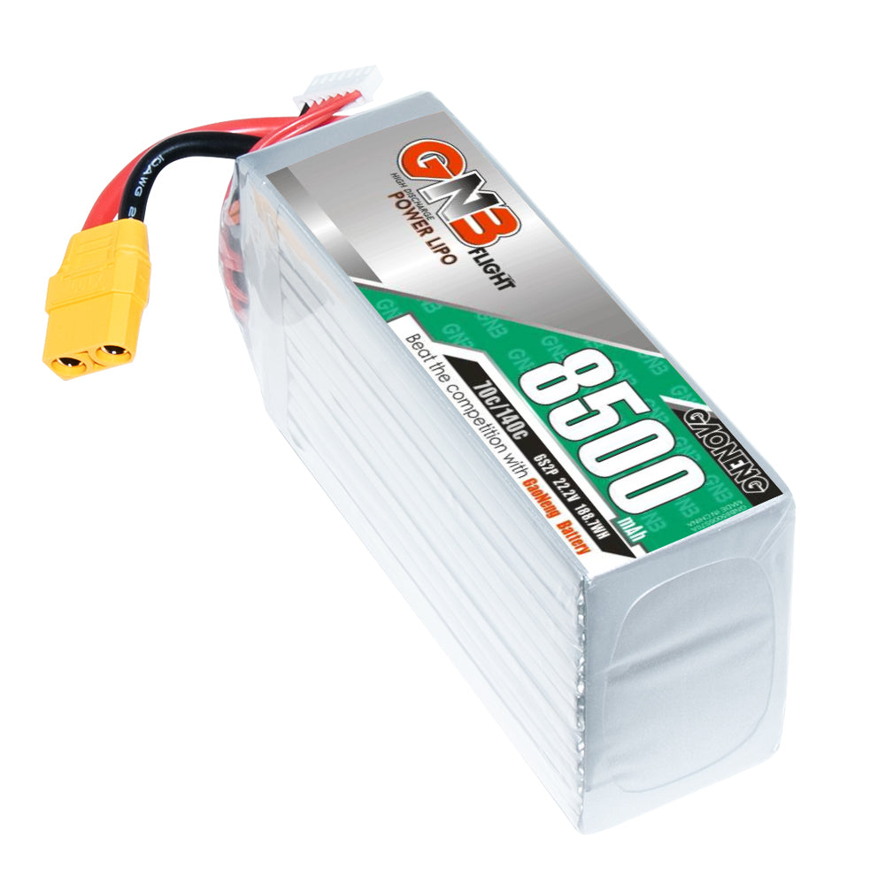 GNB GAONENG 8500mAh 6S 22.2V 70C 140C XT90 RC Air Drone RC LiPo Battery High Discharge C rating Performance helicopter