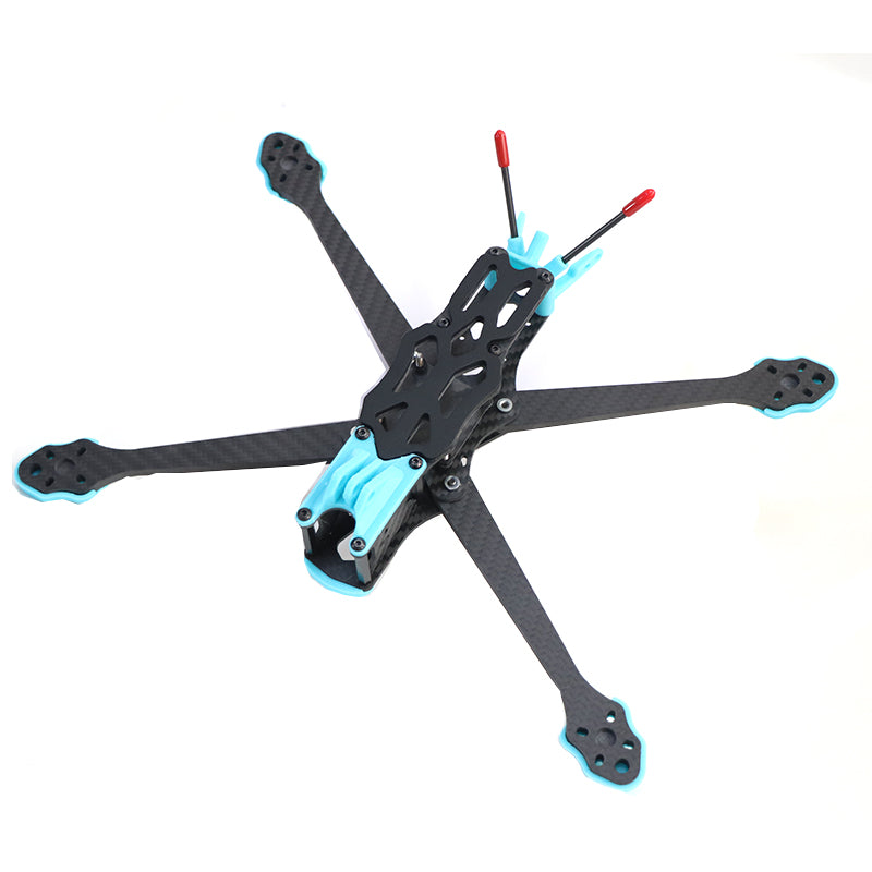 APEX 7 inch Carbon Fiber Quadcopter Frame Drone Rack Body Shell 5.0mm Arm For APEX FPV Freestyle RC Racing Drone - CaptainRC