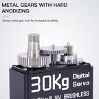 DiamondHobby 30KG Waterproof Digital Servo 8.4V High Torque Full Metal Brushless Motor Stainless Steel Gear for RC Car,Robotic DIY,Off-Road Buggy,Crawler Truck - CaptainRC