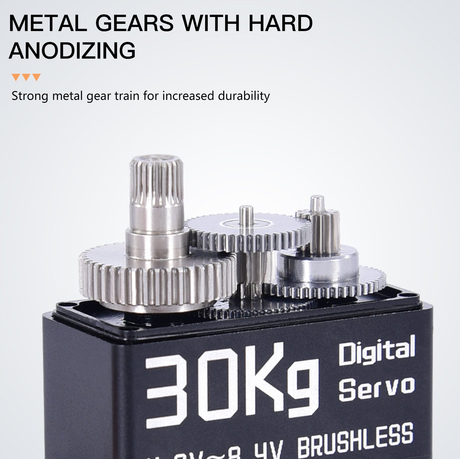 DiamondHobby 30KG Waterproof Digital Servo 8.4V High Torque Full Metal Brushless Motor Stainless Steel Gear for RC Car,Robotic DIY,Off-Road Buggy,Crawler Truck - CaptainRC