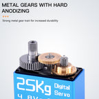 DiamondHobby 25KG Waterproof Digital Servo 8.4V High Torque Metal Coreless Motor Stainless Steel Gear for RC Car,Robotic DIY,Off-Road Buggy,Crawler Truck - CaptainRC