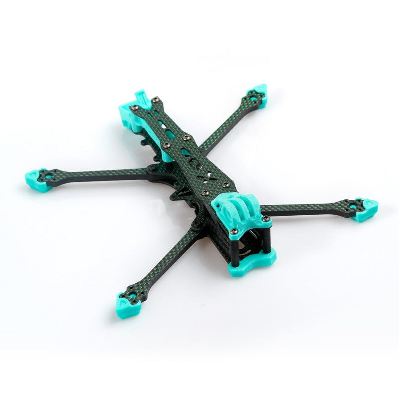 Foxeer Aura LR 5" 210mm FPV Frame Kit with 5mm Arms, T700 Green Carbon, for RC FPV Freestyle and Long Range Analog/Digital Drones - CaptainRC