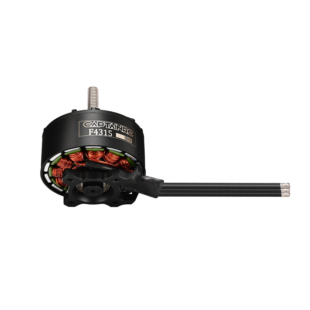 Captainrc F4315 400KV Brushless Motor - 1465W, 4-8S, 12N14P for RC Aircraft & Drones