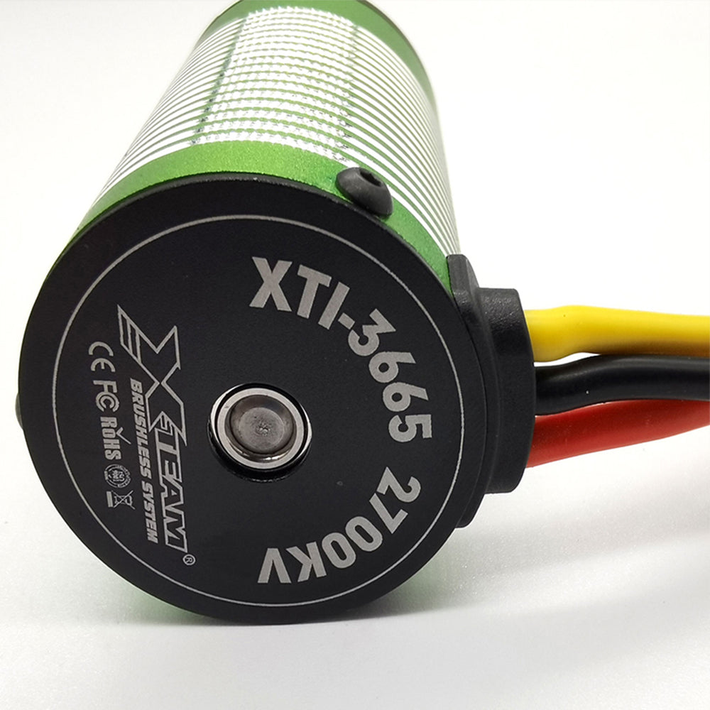 X-TEAM 3665 Brushless Motor 2700KV 4 Poles Design for RC Boat and 1/8 1/10 1/12 Remote Control Car Marine Ship