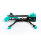 Foxeer Aura LR 5" 210mm FPV Frame Kit with 5mm Arms, T700 Green Carbon, for RC FPV Freestyle and Long Range Analog/Digital Drones - CaptainRC