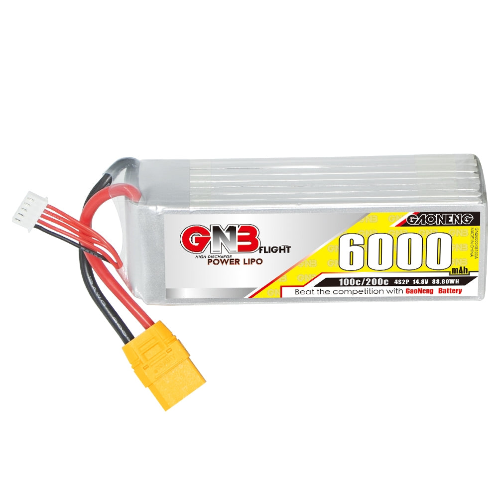 GAONENG 6S 6000mah 22.2V 100C 200C XT90 LiPo Battery High Discharge Drone Helicopter RC Car Boat Truck Buggy Truggy T