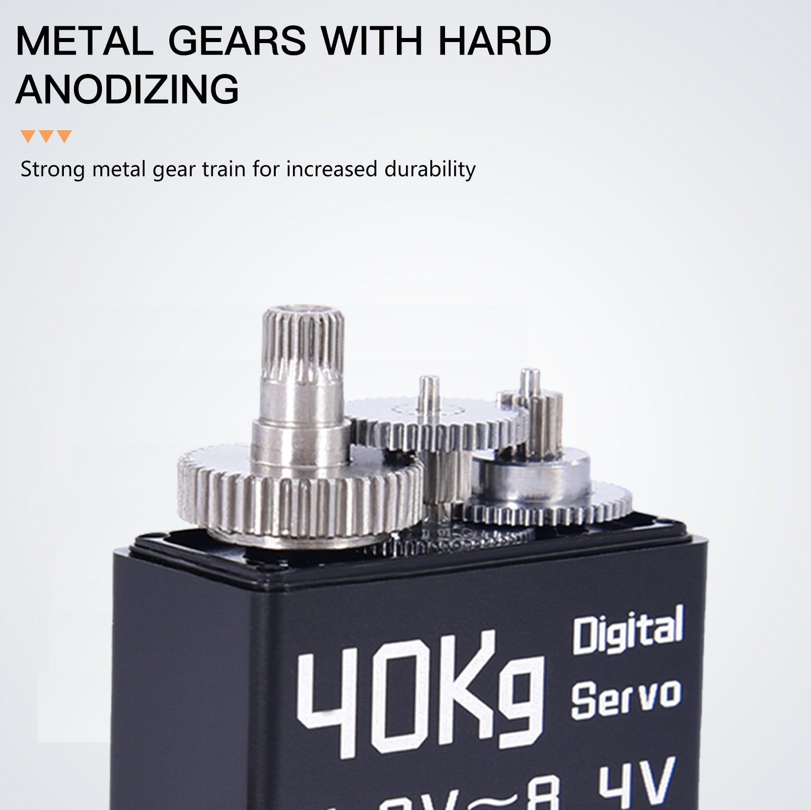 DiamondHobby 40KG Waterproof Digital Servo 8.4V High Torque Full Metal Brushless Motor Stainless Steel Gear for RC Car,Robotic DIY,Off-Road Buggy,Crawler Truck - CaptainRC