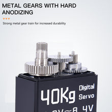 Carregar imagem no visualizador da galeria, DiamondHobby 40KG Waterproof Digital Servo 8.4V High Torque Full Metal Brushless Motor Stainless Steel Gear for RC Car,Robotic DIY,Off-Road Buggy,Crawler Truck