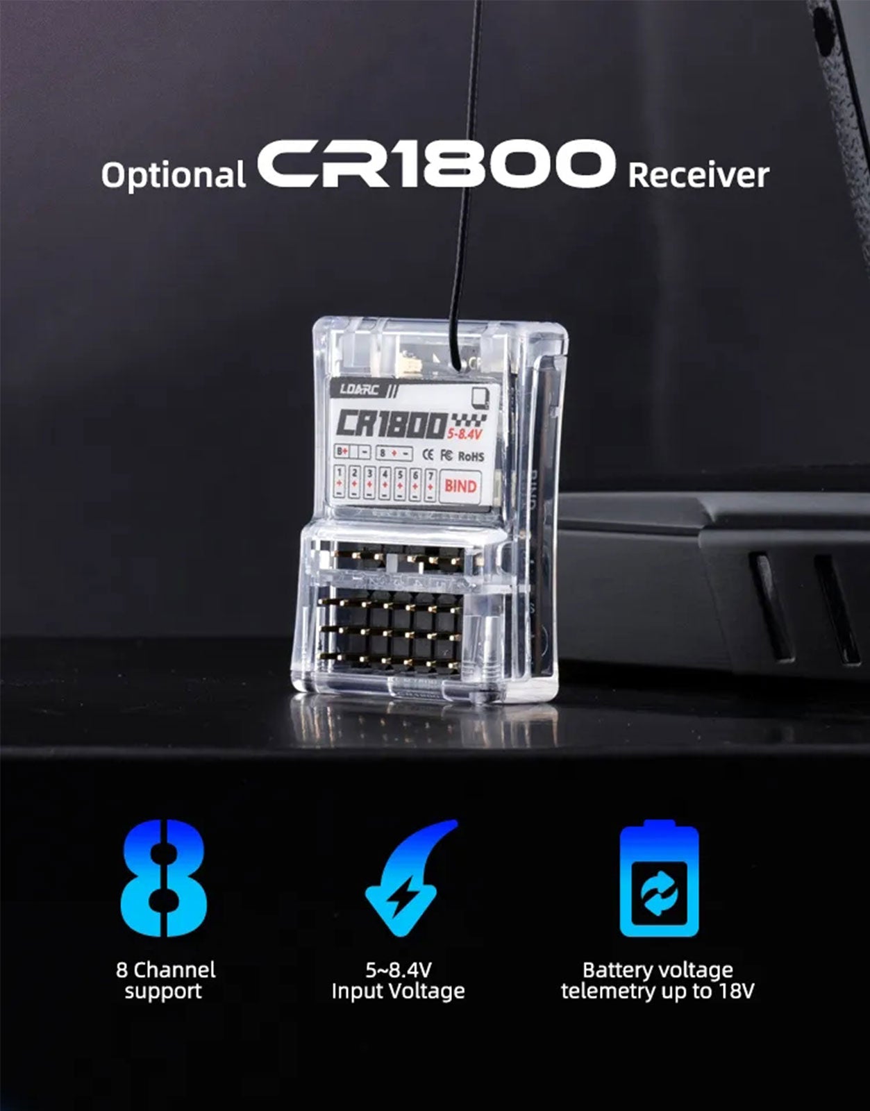 LDARC CT01 (Black)-Soldout - CaptainRC