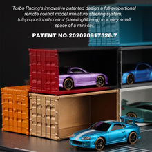 Carica l&#39;immagine nel visualizzatore di Gallery, Turbo Racing C63 1:76 Scale Drift RC Car(Lake Blue)