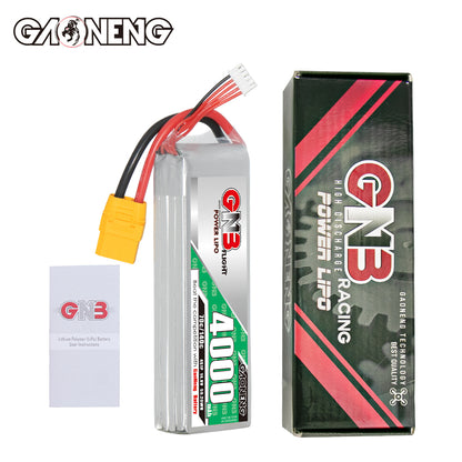 GNB GAONENG 4000mah 4S 14.8V 70C 140C XT90 RC LiPo battery High Discharge C rating Performance Helicopter Drone Boat Car
