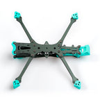 Foxeer Aura LR 5" 210mm FPV Frame Kit with 5mm Arms, T700 Green Carbon, for RC FPV Freestyle and Long Range Analog/Digital Drones - CaptainRC
