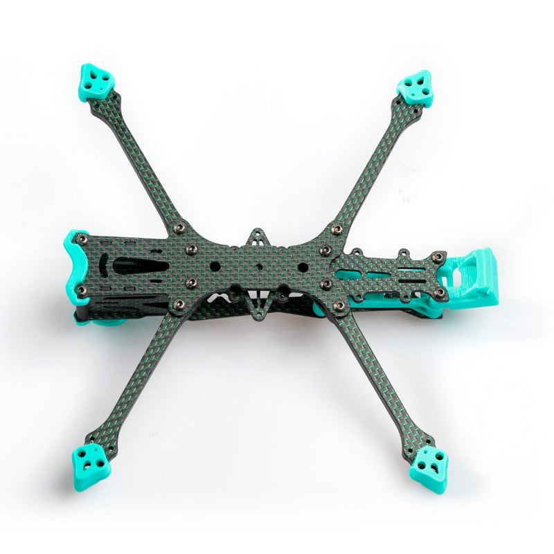 Foxeer Aura LR 5" 210mm FPV Frame Kit with 5mm Arms, T700 Green Carbon, for RC FPV Freestyle and Long Range Analog/Digital Drones - CaptainRC