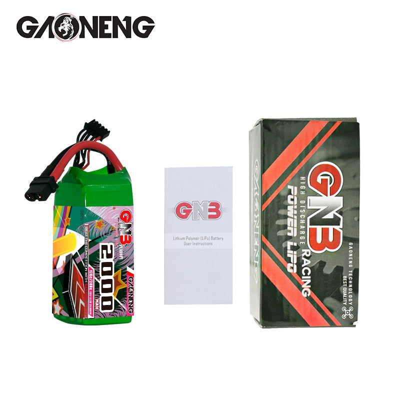 GAONENG GNB 2000MAH 14.8V 4S 120C XT60 RC LiPo Battery Drone FPV Free Style Long Range