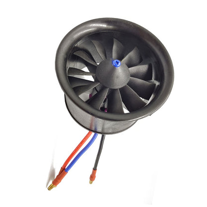 Hobbyhh 64mm EDF 11 Blade Duct Fan, 3500KV With FLYCOLOR 50A ESC Brushless Motor Balance, Used For 3S/4S RC Jet Aircraft